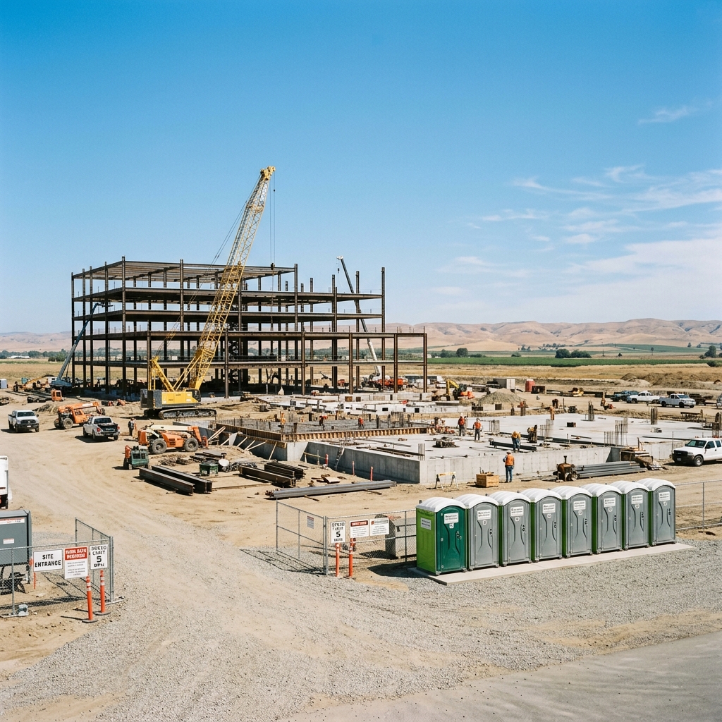Commercial Construction Porta Potty