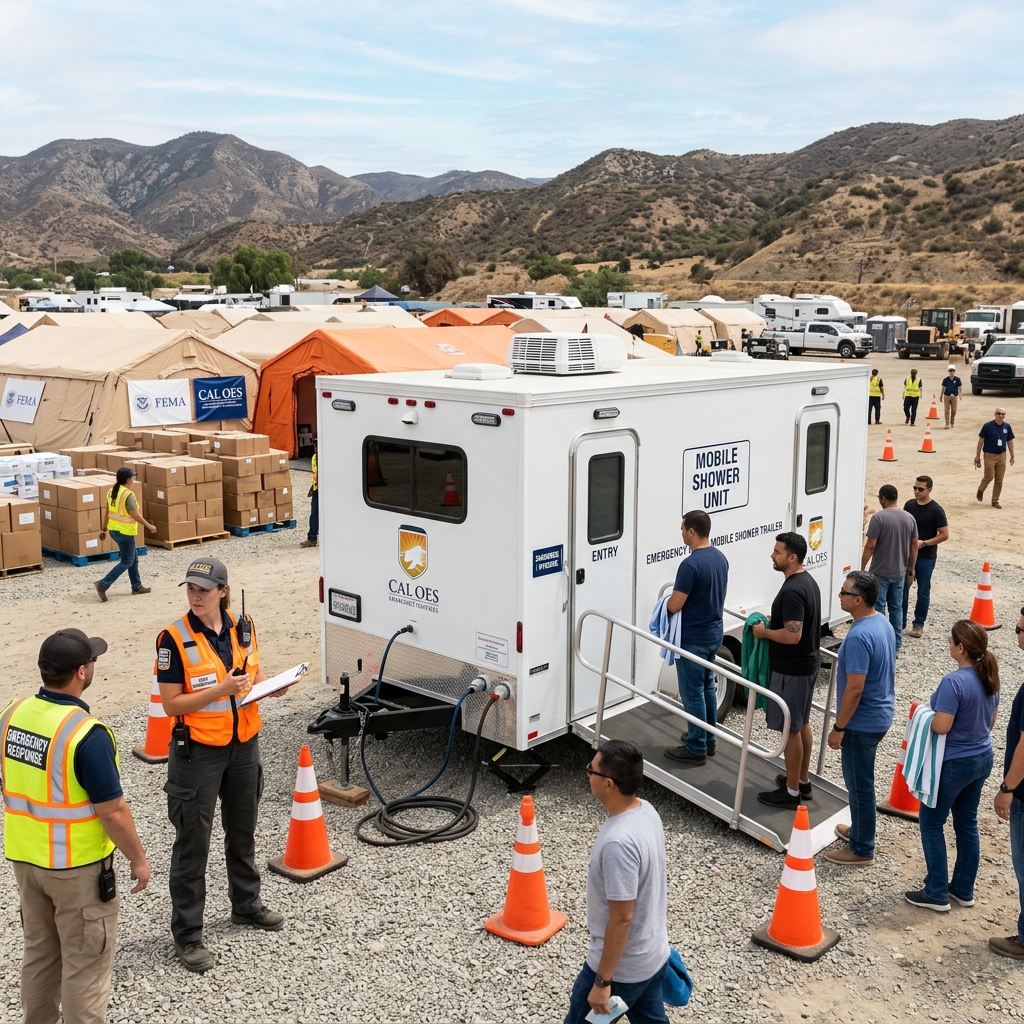 Expert Mobile Shower Trailer Deployment in Kern County, CA