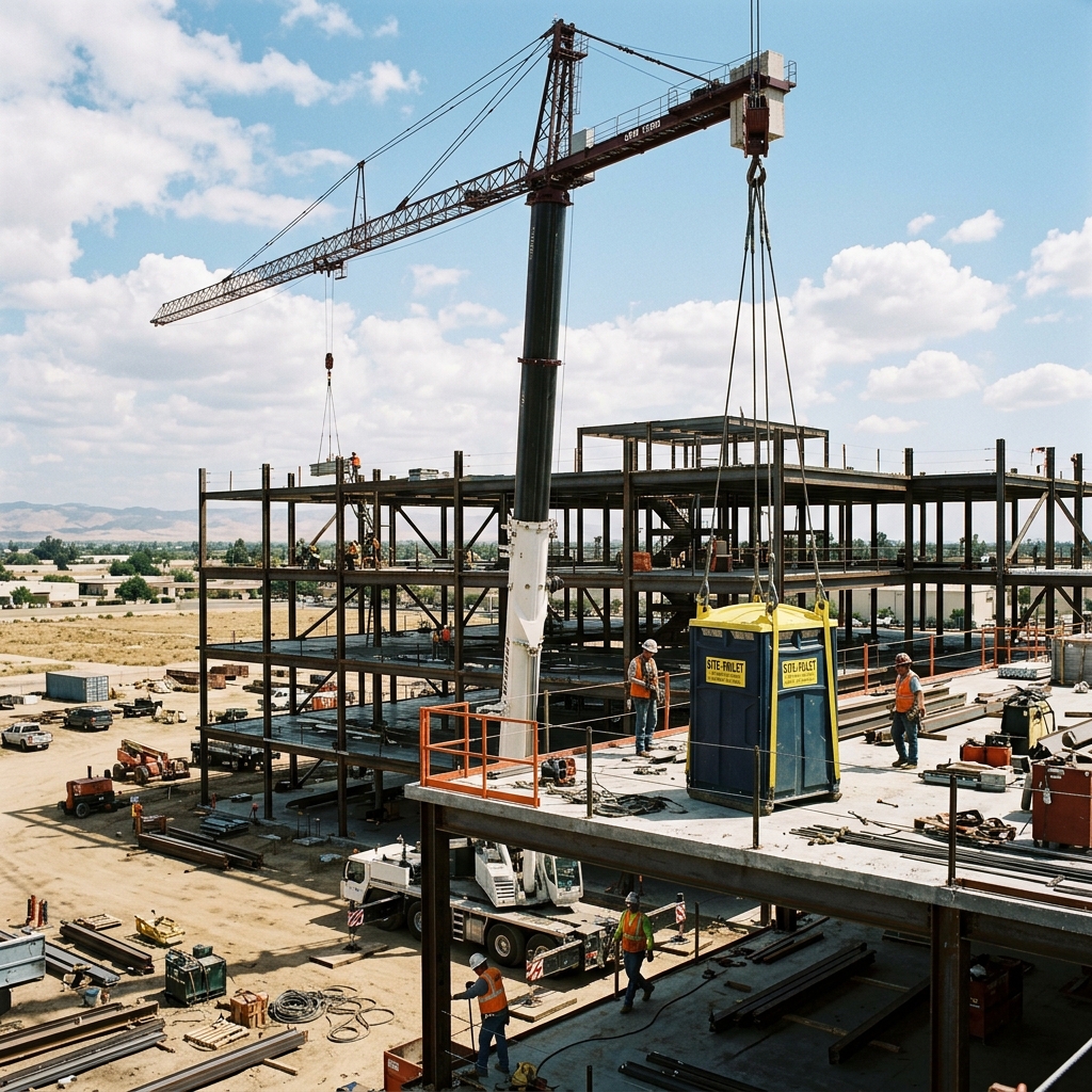 Highrise Crane Toilets