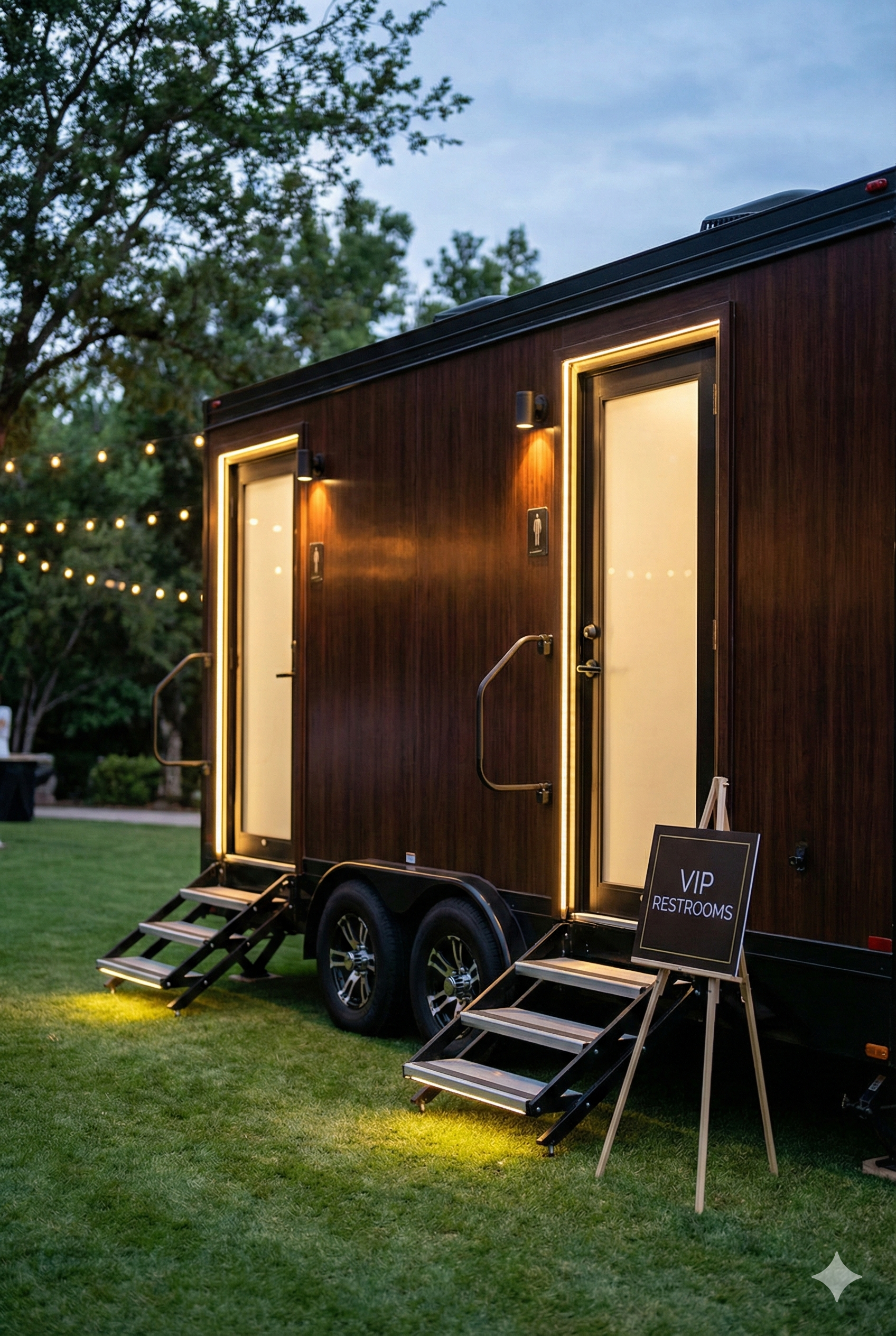 Lamont Agricultural Field Restroom Trailer Setup